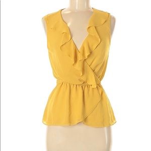 NWT Max Studio yellow/mustard blouse